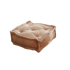 Atelier Del Sofa Cojín de Terciopelo Camel - Lujoso Cojín Decorativo para Hogar, 55x16x55 cm